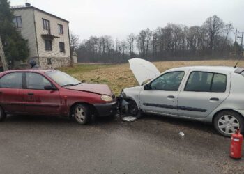 17.01.2023. Daleszyce. Wypadek / Fot. Policja