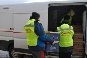 Sandomierz. Transport humanitarny / Fot. Justyna Marzec -rzecznik pasowy Caritas Diecezji Sandomierskiej