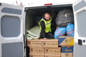 Transport humanitarny na Ukrainę / Fot . Caritas Diecezji Sandomierskiej