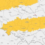 Strefa marznących opadów na 29 stycznia 2023. / Źródło: IMGW-PIB