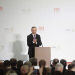 26.01.2023. Bodzentyn. Uroczysta sesja rady miasta z okazji 160. rocznicy Powstania Styczniowego. Na zdjęciu: Andrzej Duda - prezydent RP / Fot. Wiktor Taszłow - Radio Kielce