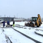 30.01.2023. Kielce. Przebudowa Alei Solidarności i Alei Tysiąclecia Państwa Polskiego / Fot. Wiktor Taszłow – Radio Kielce