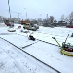 30.01.2023. Kielce. Przebudowa Alei Solidarności i Alei Tysiąclecia Państwa Polskiego / Fot. Wiktor Taszłow – Radio Kielce