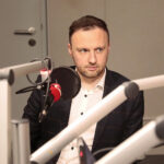 02.01.2022. Radio Kielce. Studio Polityczne. Na zdjęciu: Michał Piasecki - Platforma Obywatelska - Koalicja Polska. / Fot. Wiktor Taszłow - Radio Kielce