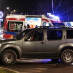 02.01.2023. Kielce. Rondo przy ul. Radiowej. Zdarzenie drogowe. / Fot. Wiktor Taszłow - Radio Kielce.