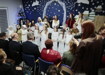 08.01.2023. Śladków Duży. Jasełka / Fot. Wiktor Taszłow – Radio Kielce