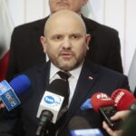 16.01.2023. Kielce. Konferencja Solidarnej Polski. Na zdjęciu: poseł Mariusz Gosek / Fot. Wiktor Taszłow - Radio Kielce
