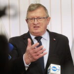 16.01.2023. Kielce. Konferencja Solidarnej Polski. Na zdjęciu: poseł Tadeusz Cymański / Fot. Wiktor Taszłow - Radio Kielce