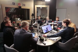 16.01.2023. Kielce. Studio Polityczne Radia Kielce / Fot. Wiktor Taszłow - Radio Kielce