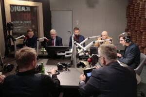 16.01.2023. Kielce. Studio Polityczne Radia Kielce / Fot. Wiktor Taszłow - Radio Kielce