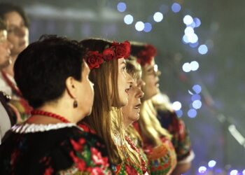 05.01.2023 Kielce. Świętokrzyski Festiwal Kolęd i Pastorałek im. księdza Piotra Klimczyka. Zespół Psarzaneczki / Fot. Jarosław Kubalski - Radio Kielce