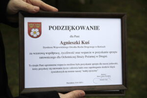 15.01.2023. Drugnia. Przekazanie sprzętu dla OSP Drugnia / Fot. Jarosław Kubalski - Radio Kielce