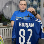 Koszulka Milana Borjana, byłego bramkarza Korony, obecnego reprezentanta Kanady / Fot. Kamil Król - Radio Kielce