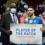 12.01.2023. Katowice. MŚ piłkarzy ręcznych. Mecz Arabia Saudyjska – Słowenia. / Fot. Rafał Oleksiewicz