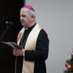 05.01.2023. Kielce. Spotkanie opłatkowe NSZZ „Solidarność”. Na zdjęciu: Jan Piotrowski - biskup kielecki / Fot. Robert Felczak – Radio Kielce