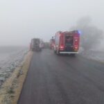 04.01.2023. Siesławice. Wypadek / Fot. Straż Pożarna