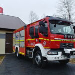 18.02.2023. Rzeszówek, gmina Oksa. Oględziny nowego wozu strażackiego. / Fot. Marcin Marszałek - Radio Kielce