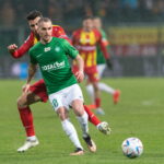 25.02.2023. Grodzisk Wielkopolski. Mecz PKO Ekstraklasy: Warta Poznań - Korona Kielce. / Fot. Jakub Kaczmarczyk - PAP