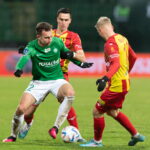 25.02.2023. Grodzisk Wielkopolski. Mecz PKO Ekstraklasy: Warta Poznań - Korona Kielce. / Fot. Jakub Kaczmarczyk - PAP