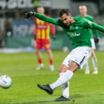 25.02.2023. Grodzisk Wielkopolski. Mecz PKO Ekstraklasy: Warta Poznań - Korona Kielce. / Fot. Jakub Kaczmarczyk - PAP