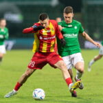 25.02.2023. Grodzisk Wielkopolski. Mecz PKO Ekstraklasy: Warta Poznań - Korona Kielce. / Fot. Jakub Kaczmarczyk - PAP