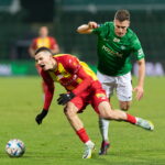 25.02.2023. Grodzisk Wielkopolski. Mecz PKO Ekstraklasy: Warta Poznań - Korona Kielce. / Fot. Jakub Kaczmarczyk - PAP