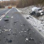 Groźne zderzenie na drodze wojewódzkiej. Są ranni - Radio Kielce 03.02.2023. Grabki Duże. Wypadek na DW 765 / źródło: świętokrzyska policja