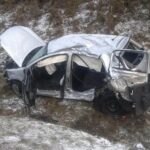 Groźne zderzenie na drodze wojewódzkiej. Są ranni - Radio Kielce 03.02.2023. Grabki Duże. Wypadek na DW 765 / źródło: świętokrzyska policja