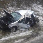 Groźne zderzenie na drodze wojewódzkiej. Są ranni - Radio Kielce 03.02.2023. Grabki Duże. Wypadek na DW 765 / źródło: świętokrzyska policja