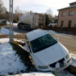 09.02.2023. Sztombergi. Wypadek / Fot. KPP w Staszowie