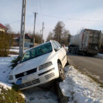 09.02.2023. Sztombergi. Wypadek / Fot. KPP w Staszowie