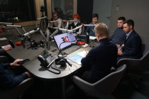28.02.2023. Radio Kielce. Polityczne Studio Młodych. / Fot. Dionizy Krawczyński - Radio Kielce