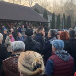 15.02.2023. Odonów w gminie Kazimierza Wielka. Protest mieszkańców. / Fot. Arkadiusz Miller - Radio Kielce