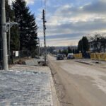 15.02.2023. Suchedniów. Ulica Stokowiec / Fot. Anna Głąb - Radio Kielce