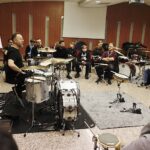 01.02.2023. Kielce. Targi Kielce. Warsztaty muzyczne „Master Class” w ramach „Muzycznej kuźni”. Na zdjęciu Michał Dąbrówka / Fot. Jarosław Kubalski - Radio Kielce