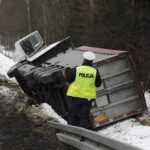 03.02.2023. Barcza. Wypadek na trasie S7 / Fot. Jarosław Kubalski – Radio Kielce