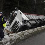03.02.2023. Barcza. Wypadek na trasie S7 / Fot. Jarosław Kubalski – Radio Kielce
