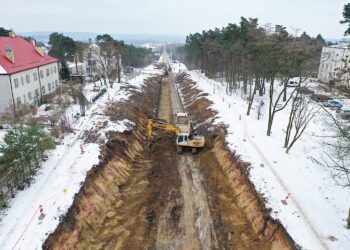 10.02.2023. Kielce. Przebudowa ulicy Wojska Polskiego / Fot. Jarosław Kubalski – Radio Kielce