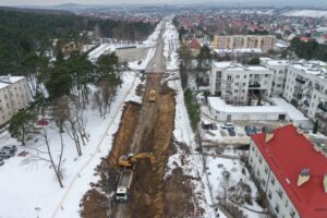 10.02.2023. Kielce. Przebudowa ulicy Wojska Polskiego / Fot. Jarosław Kubalski – Radio Kielce