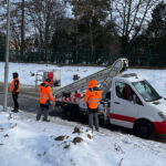 06.02.2023. Kielce. Przebudowa ul. Wojska Polskiego na odcinku od ronda Czwartaków do granicy miasta / Fot. Wiktor Taszłow - Radio Kielce