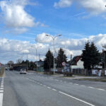 21.02.2023. Kielce. Ulica Krakowska. Miejsce, w którym ma zostać zainstalowany fotoradar / Fot. Wiktor Taszłow – Radio Kielce