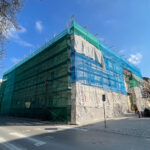 28.02.2023. Kielce. Ulica Mickiewicza. Remont budynku, w którym będą nowe mieszkania / Fot. Wiktor Taszłow - Radio Kielce