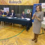 20.02.2023. Sandomierz. Olimpiada Młodych Producentów Rolnych. Na zdjęciu: poseł Agata Wojtyszek. / Fot. Grażyna Szlęzak - Radio Kielce