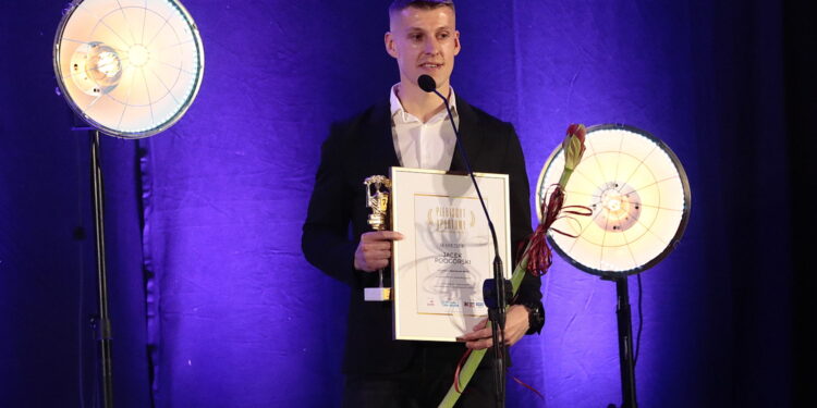 03.02.2023. Kielce. Świętokrzyskie Gwiazdy Sportu 2022. Na zdjęciu: Jacek Podgórski - Korona Kielce / Fot. Wiktor Taszłow - Radio Kielce