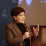 04.02.2023. Kielce. Spotkanie z politykami PiS. Na zdjęciu: europoseł Beata Szydło. / Fot. Wiktor Taszłow - Radio Kielce