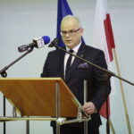 05.02.2023. Złotniki. Włączenie OSP Złotniki do systemu KSRG. Na zdjęciu: Mariusz Piotrowski - burmistrz Małogoszcza. / Fot. Wiktor Taszłow - Radio Kielce