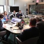 06.02.2023. Studio Polityczne Radia Kielce. / Fot. Wiktor Taszłow - Radio Kielce