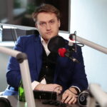 06.02.2023. Studio Polityczne Radia Kielce. Na zdjęciu: Dawid Albowicz - Platforma Obywatelska. / Fot. Wiktor Taszłow - Radio Kielce