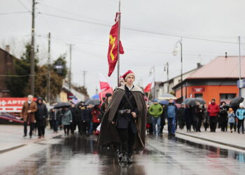 19.02.2023. Sobków. Przypomnieli o bohaterach Powstania Styczniowego. / Fot. Wiktor Taszłow - Radio Kielce