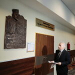 20.02.2023. Kielce, Politechnika Świętokrzyskie. Aula im. profesora Jerzego Romana Sozański. / Fot. Wiktor Taszłow - Radio Kielce